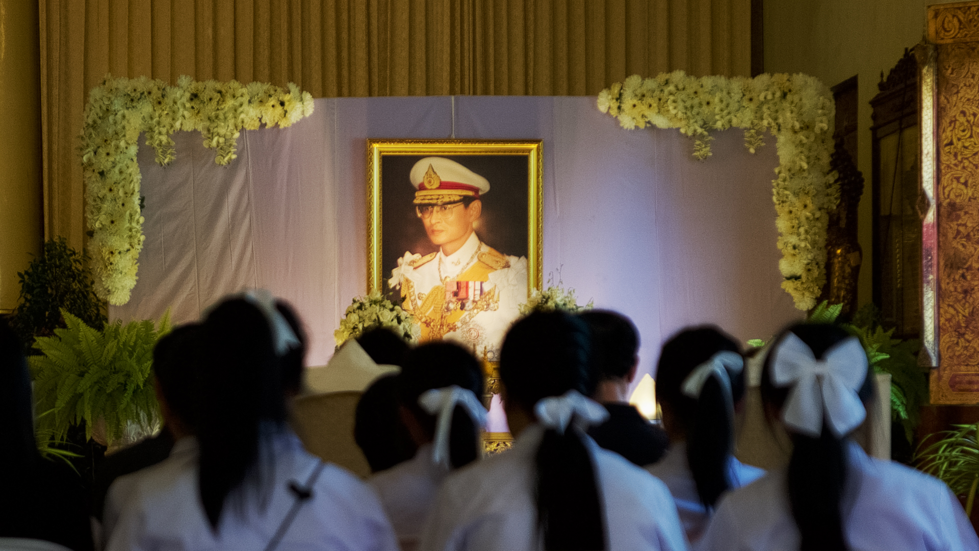 A memorial for the Thai king