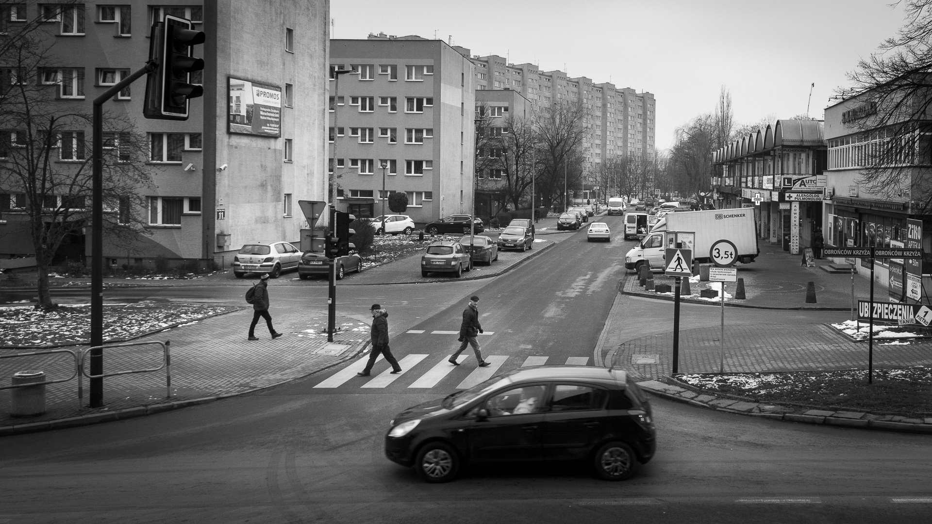 The streets of Nowa Huta, a city planned in the communist era. 