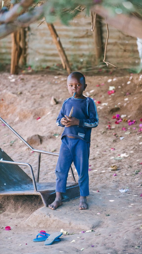Boy in Nairobi's Dandora slums
