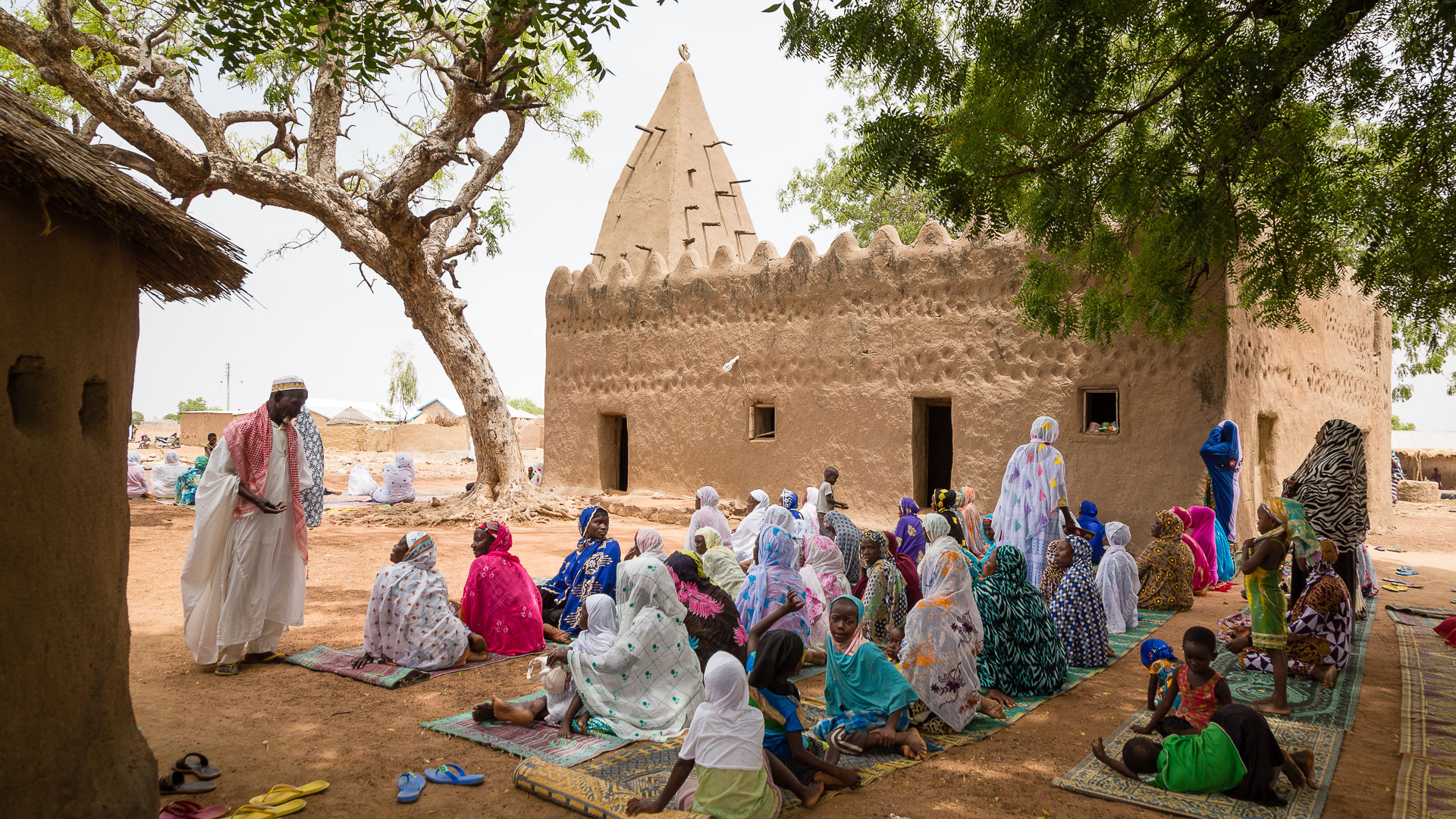 Mossi women gather for Friday prayers at Wuriyanga Mosque in northern Ghana.