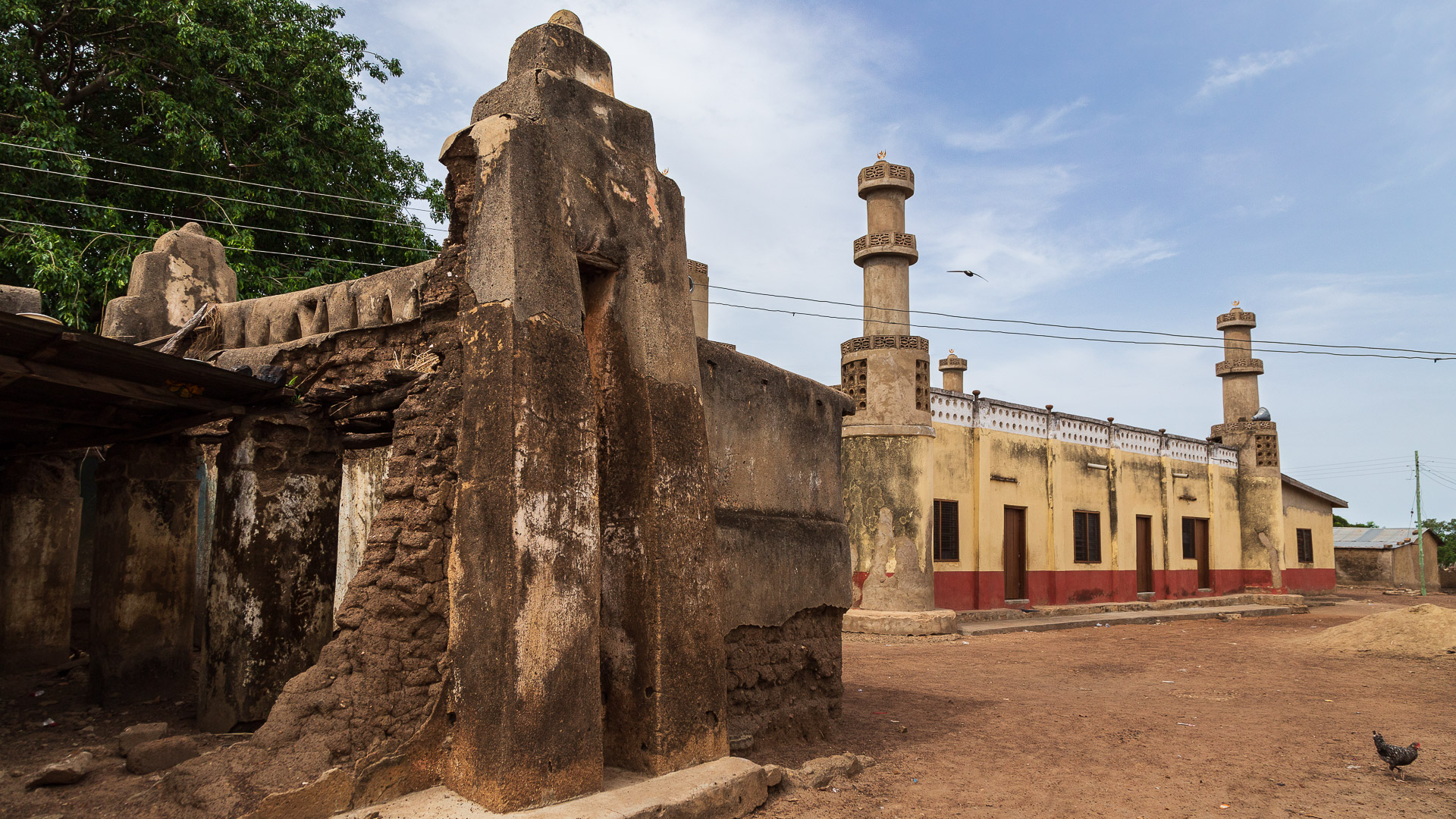 An ancient mosque falls into ruin in Wechiau, Ghana.