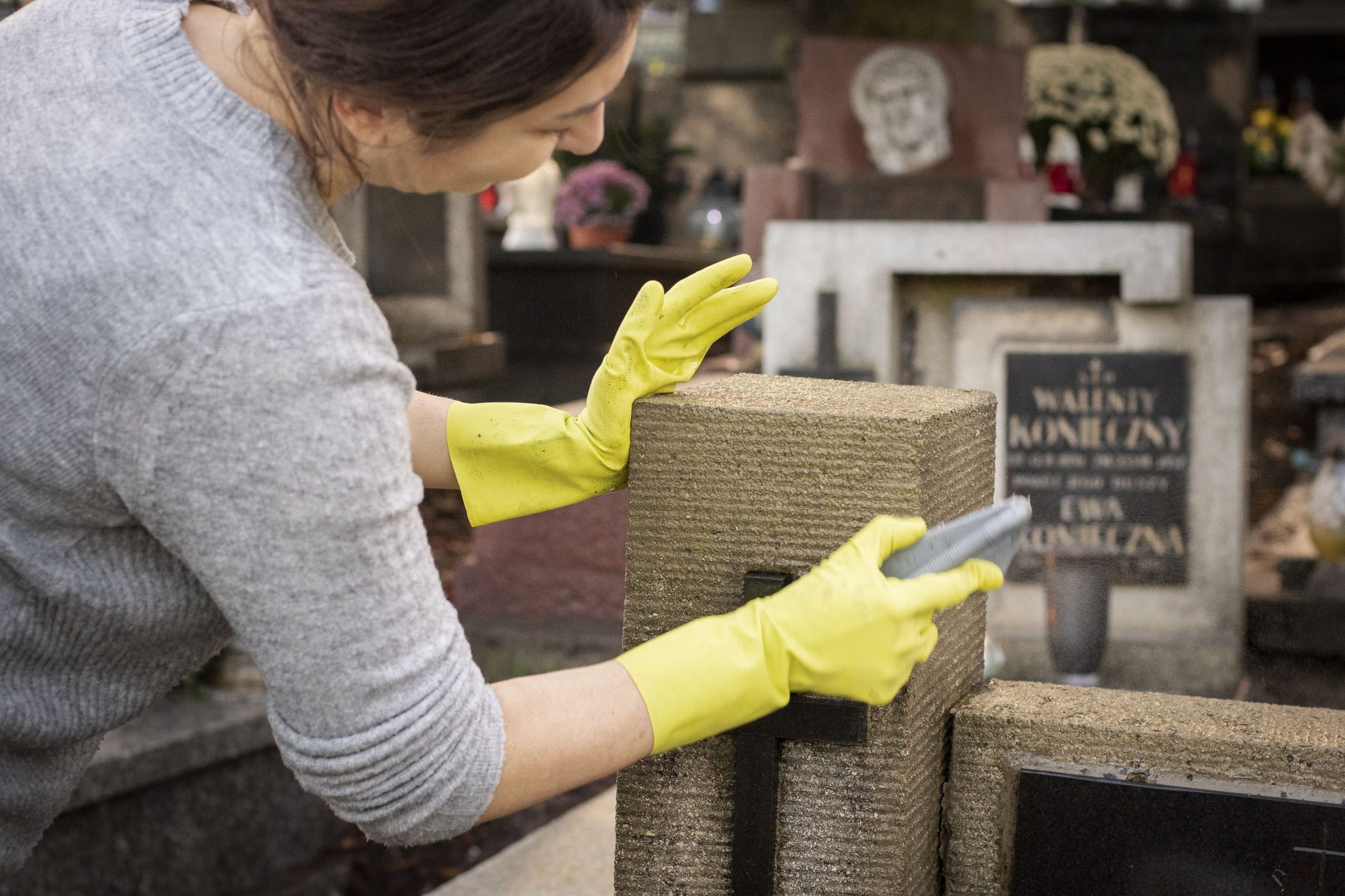 Cleaning the graves IMB