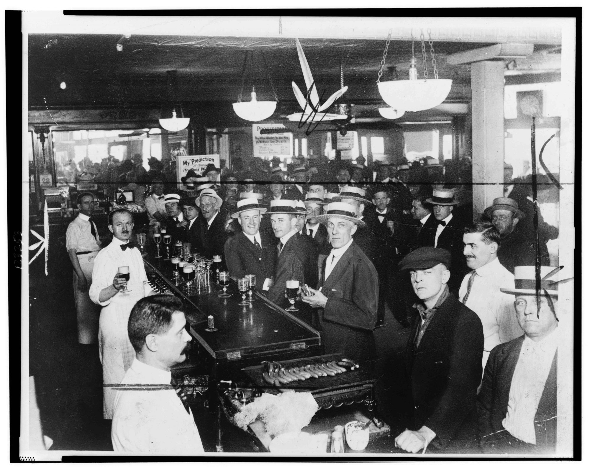 Men Drinking in Bar
