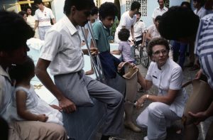 Joan Caperton Demonstrates Prosthesis