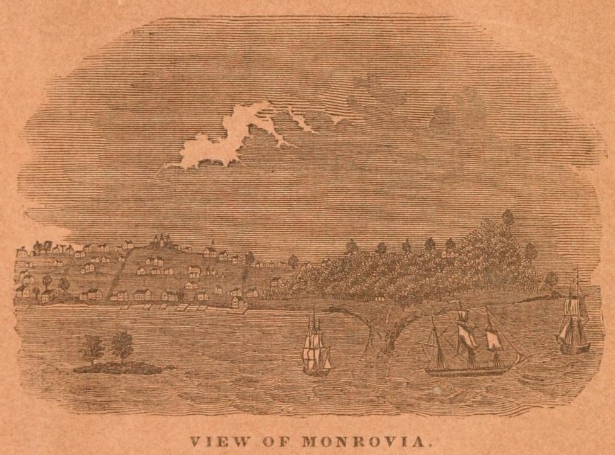 Liberia-(1850)_VIEW_OF_MONROVIA