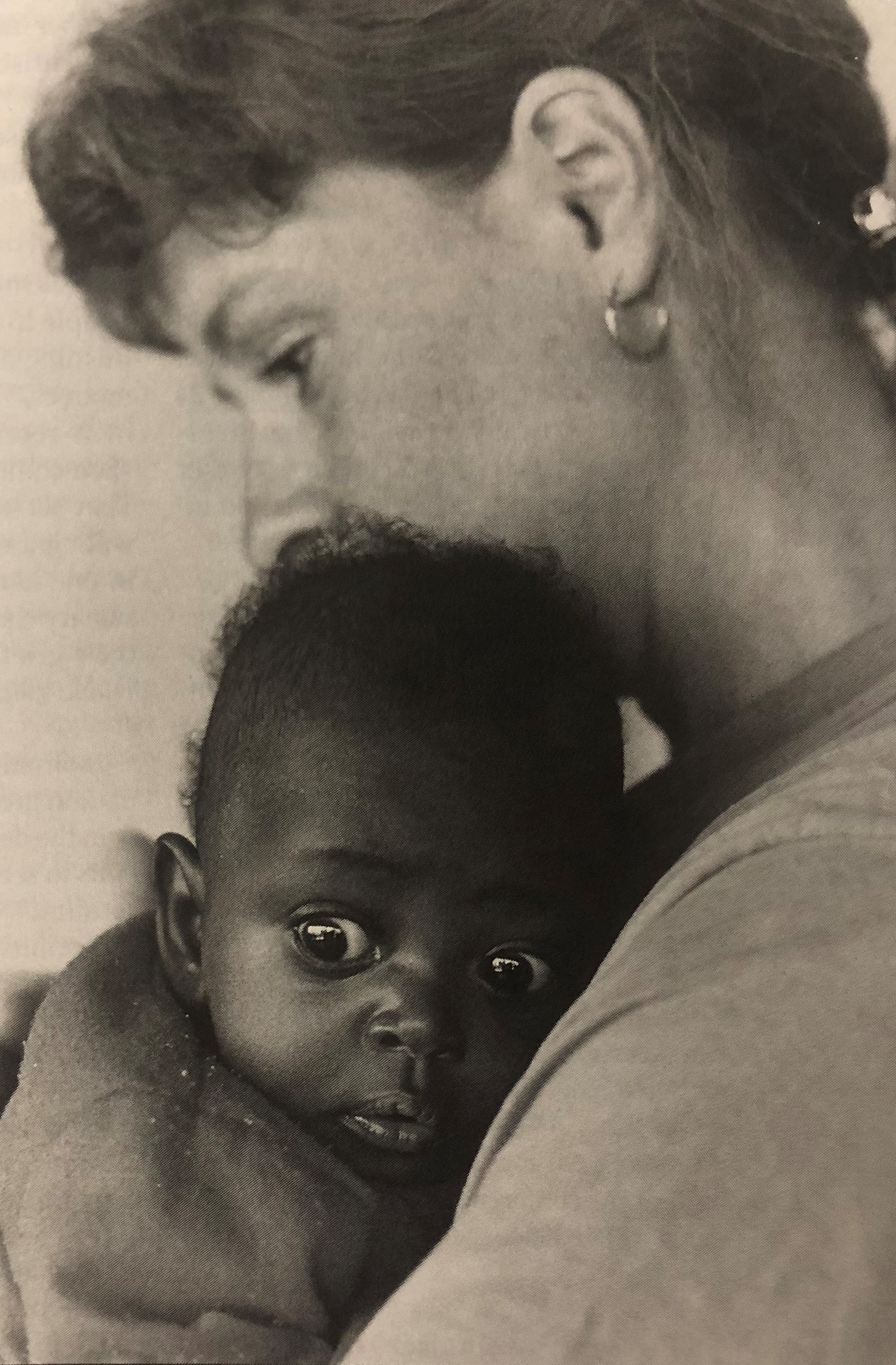 Janet Hooten with Refugee Baby