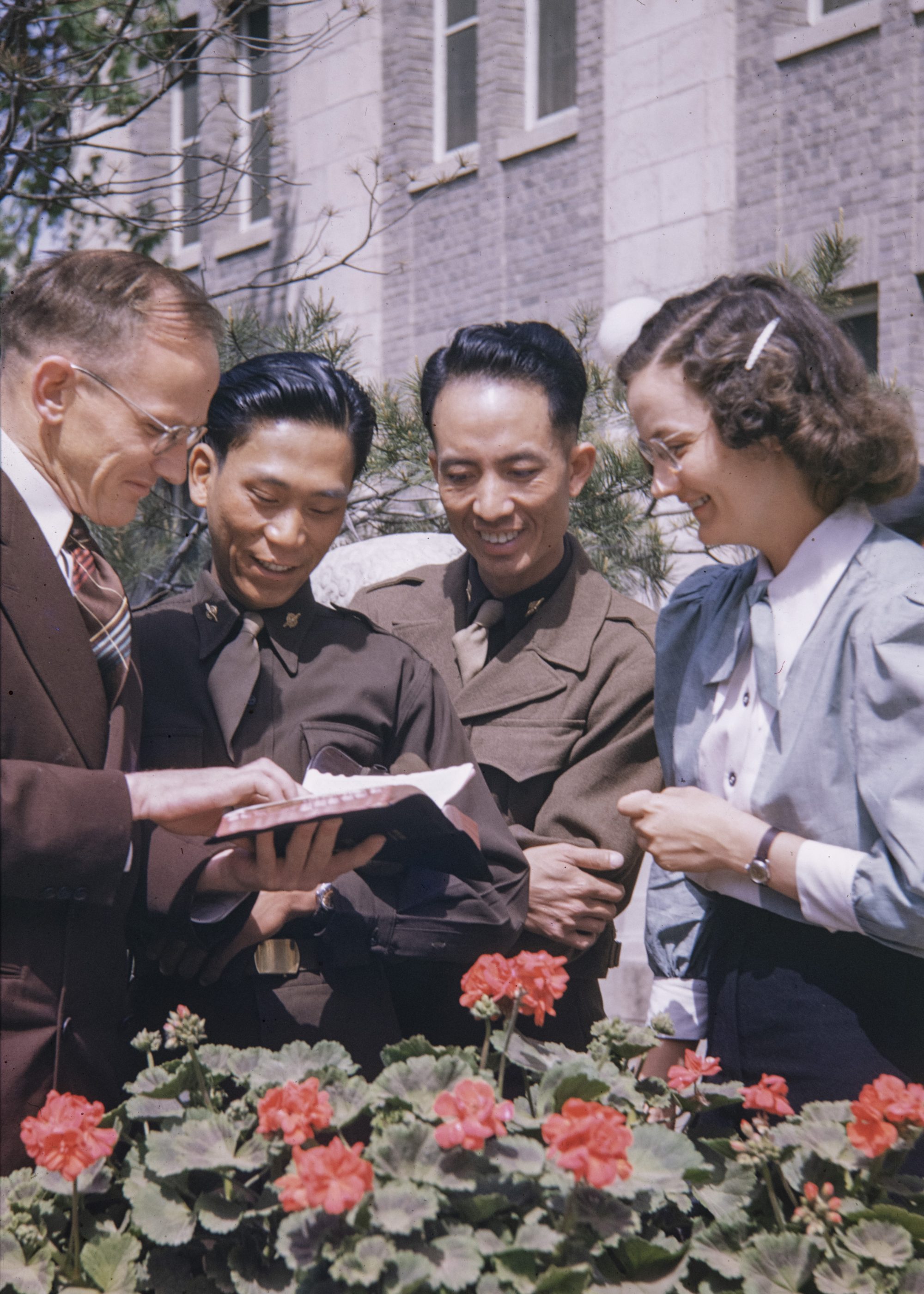 Catherine Walker in Peking, China, in 1948.