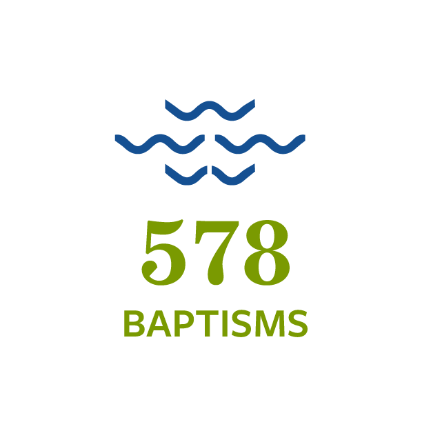 578 baptisms