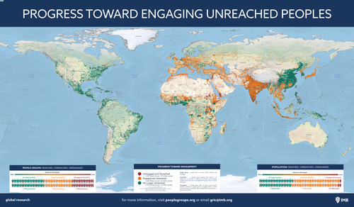 Progress Toward Engaging Unreached Peoples Map Thumbnail